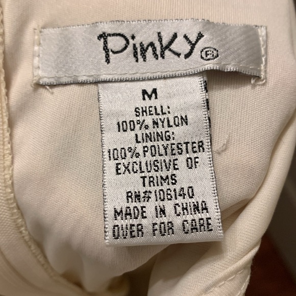 Cream Colored Lace Mini Dress - Picture 4 of 6